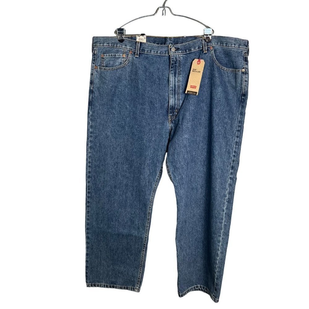NWT Levi's 505 Regular Jeans Medium Wash Men's 50x29